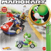 Carrinho Yoshi Hot Wheels Mario Kart Mattel - GRN19