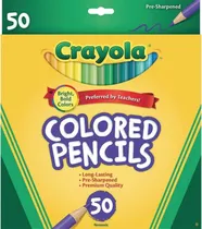 Lápis de Cor Crayola Colored Pencils - 68-4050 (50 Unidades)