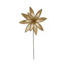 Flor Navideña Santini 140-4101227 34 X 55 CM Dorado