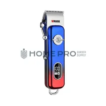 Wmark NG-899 Clipper de Cabelo Recarregável com Display LED Cor Azul.