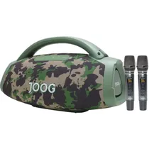 Speaker Joog One Hifi JOF-01 / 200W RMS / 2 Microfones / Bluetooth - Camuflado  Speaker Joo...
