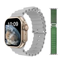 Relogio Inteligente Smarwatch Z69 Ultra 49MM com 2 Pulseiras - Verde/Cinza