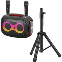 Speaker Joog Pair 1000 130 W Bluetooth com Tripé - Preto