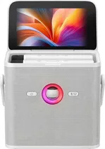 Speaker de Karaokê Joog Shell S3 White 80W Tela 7" 2X Microfones Sem Fio