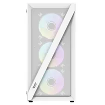 Gabinete Aigo Darkflash DK 260 Mesh Air, Mid Tower, Argb, M-ATX, Vidro Temperado e Frontal Em Malha, 4 X Fans 120MM Argb, White