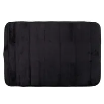 Tapete para Banheiro Felpudo 45X70CM - Preto