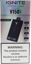 Vape Descartável Ignite V150 Pro Peppermint & Cream 15000 Puffs