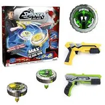 Silverlit Spinner Spinner Mad Deluxe Pack c/ 2 Pistolas, 2 Spinner LED + Arena de Batalla - Plastico 5 Años + Multicolor