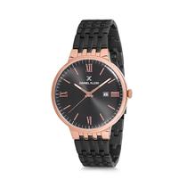 Relogio Analogico Masculino Daniel Klein Premium DK12242-1 - Preto e Rosa Ouro