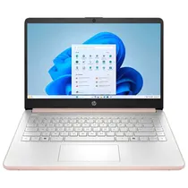 Notebook HP 14-DQ6015DX - Intel Celeron N150 3.6GHZ - 4/128GB - 14" - Rose Gold