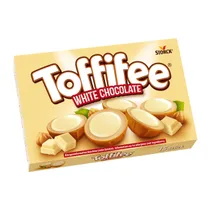 Toffifee Caramelo, Avelãs e Chocolate Branco Storck 125G