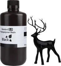 Resina Photopolymer para Impressora 3D Elegoo V2.0 Standard 500G - Black