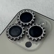 Smart Vision Protector de Camara iPhone 16/Plus Diamante Silver