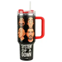 Copo Térmico Weedoo System Of A Down - 1.2L - com Canudo - Preto  Copo Térmic...