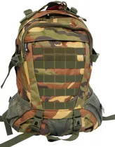 Mochila Tática Doberman 510439 35L Camo Verde