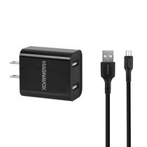 Carregador Magnavox MAC4122-M0 - 12W - USB/Micro USB - Carga Rapida - com Cabo - Preto