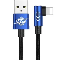 Cabo USB A Lightning Baseus CALMVP-A03 MVP 2M - Black/Blue