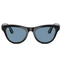 Óculos de Sol Ray Ban Meta Skyler RW4010 com Câmera/Wi-Fi - Shiny Black/Transitions Cerulean Blue