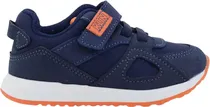 Tênis Infantil Klin Walk Baby 453 - Marinho/Laranja