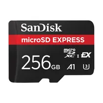 Cartao de Memoria Micro SD Sandisk Express A1 U3 5.3K Uhd 256GB - SDSQXFN-256G-GN4NN