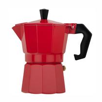 Cafeteira Italiana Aluminio 3 Xicaras 150ML Vermelho