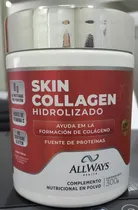 All Ways Medical Vitamina Skin Collagen Hidrolizado 300G Sabor Fresa Plastico Rosado