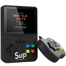 Console Portátil Game Box Sup K31 Plus de 3.5" com 500 Jogos - Preto + Controle (Inglês/Chinês)