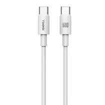 Cabo Yookie CB27 - 60W - Tipo c/Tipo C - 1.2 Metros - Branco