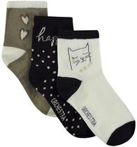 Meias Infantil Orchestra AFIOI1-Vem Mood Cat Feminina (3 Pares)