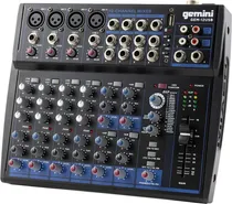 Mixer de Áudio Gemini GEM-12USB 12 Canais Bluetooth - Black