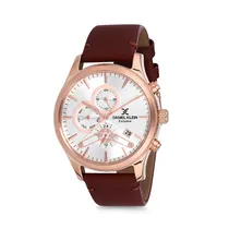 Relógio Analógico Masculino Daniel Klein Exclusive DK12156-4 - Marrom e Dourado
