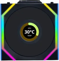 Cooler para Gabinete Lian Li Uni Fan SL Wireless LCD 120 12SLLCD1W1B Argb Black