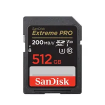 Mem SD 512GB Sandisk Extreme Pro 200-140MB/s U3