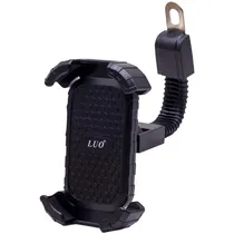 Suporte de Celular para Moto Luo LU-487 / 360º - Preto