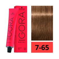 Crema de Coloracion Schwarzkopf Igora Royal 7-65 Rubio Medio Marron Dorado 60GR