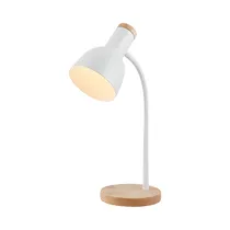 Lampara de Mesa Decoteam DOL-035 E27 Bivolt Blanco