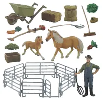 Toys Animais de Fazenda Zhong Jieming Q9899-ZJ66-A (16 Peças)
