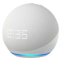 Amazon Echo Dot Alexa 5 Geracao com Relogio - Branco