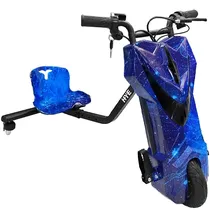 Triciclo Elétrico Hye TR02 8.5" Bluetooth/Speaker - Blue Galaxy