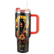 Copo Térmico Weedoo Guns N' Roses - 1.2L - com Canudo - Logo Slash Preto  Copo Térmic...