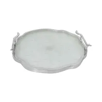 Bandeja Decorativa Concepts 420-515920 36 X 34 CM Plata