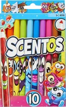 Marcador Scentos 10 Cores com Aroma de Frutas 40720