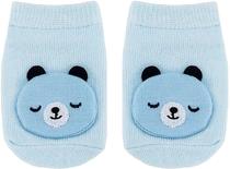 Meias Sapatilha Antiderrapante Urso Buba - 14540 Azul - PP