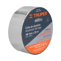 Cinta Adhesiva de Aluminio Truper 12135 30M