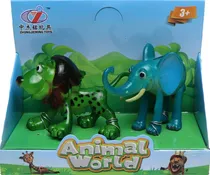 Toys Animal World Zhong Jieming Q9899-231 Leão/Elefante