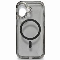 Capa Magnética Cisen para iPhone 17 - Preto Transparente