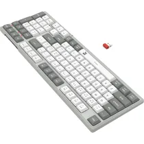 Teclado Redragon BK-7111 Sem Fio - Cinza/Branco (Inglês)