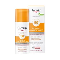 Protector Solar Facial Eucerin Pigment Control Tinted Meium SPF50+ 50ML  Protector S...