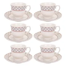 Xicara para Café de Porcelana 180ML com 6PÇ