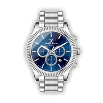Relógio Analógico Masculino Daniel Klein Exclusive DK.1.12458-3 - Prata e Azul